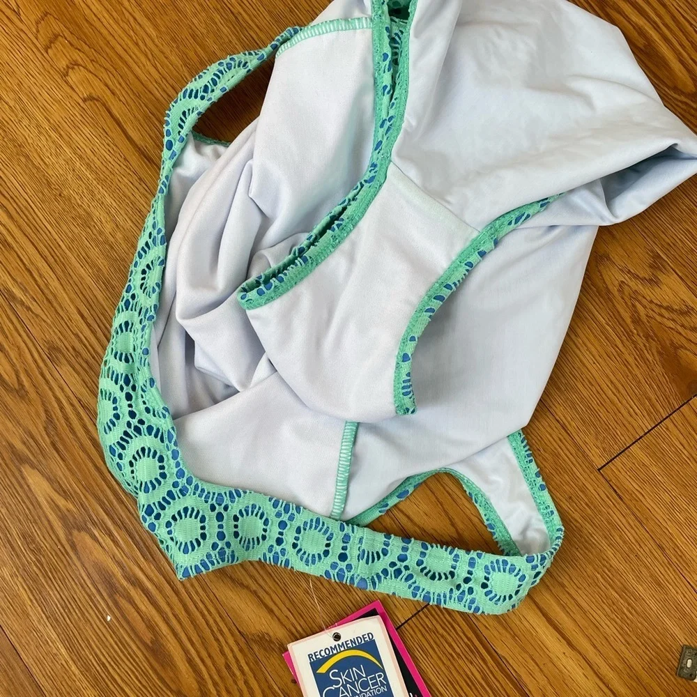 Andy & Evan Aqua Geometric Kids Swimwear